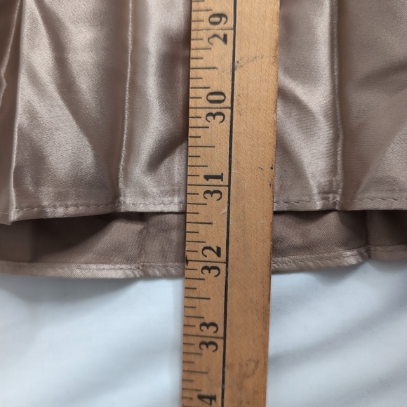 NWT Zara Gold Pleated Midi Skirt, Size XS - Picture 6 of 6